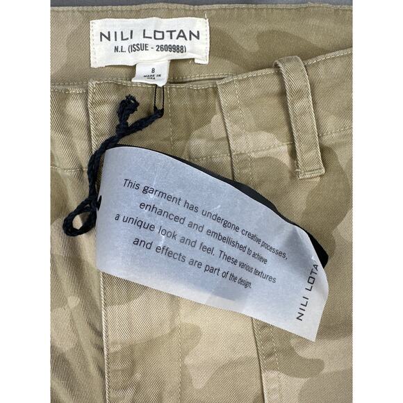 Nili Lotan - Jenna Cropped Pants in Khaki Camo - Picture 2 of 5
